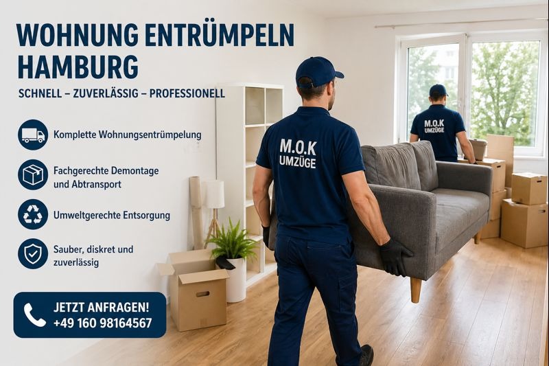 Wohnung entrümpeln Hamburg – Schnell und effizient zur leeren Wohnung