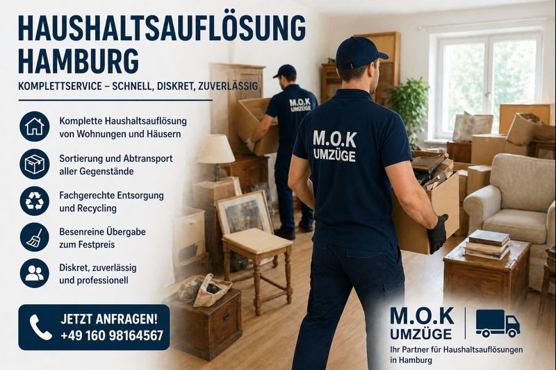 Haushaltsauflösung Hamburg – Komplettservice schnell und zuverlässig