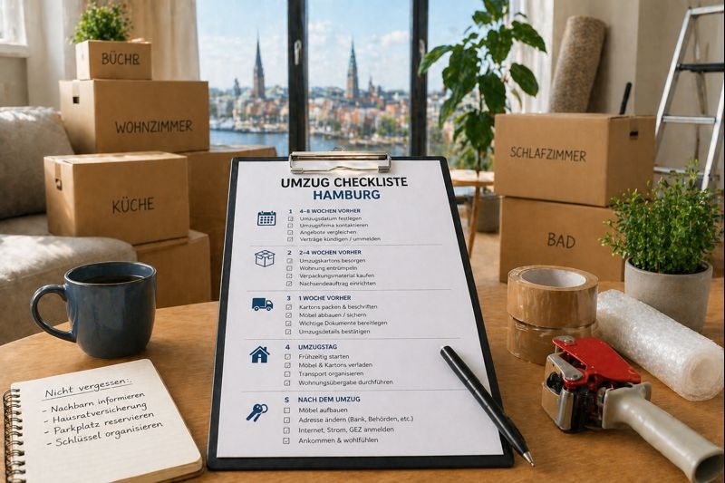 Umzug Checkliste Hamburg – Der komplette Plan für einen stressfreien Umzug